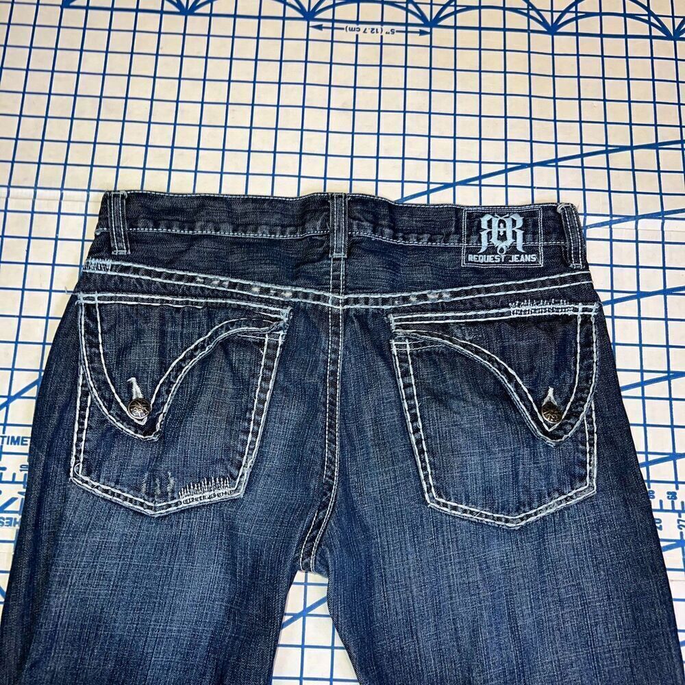 Request Jeans Men's Size 36x34 Denim Jeans y2k Skater - Picture 12 of 13